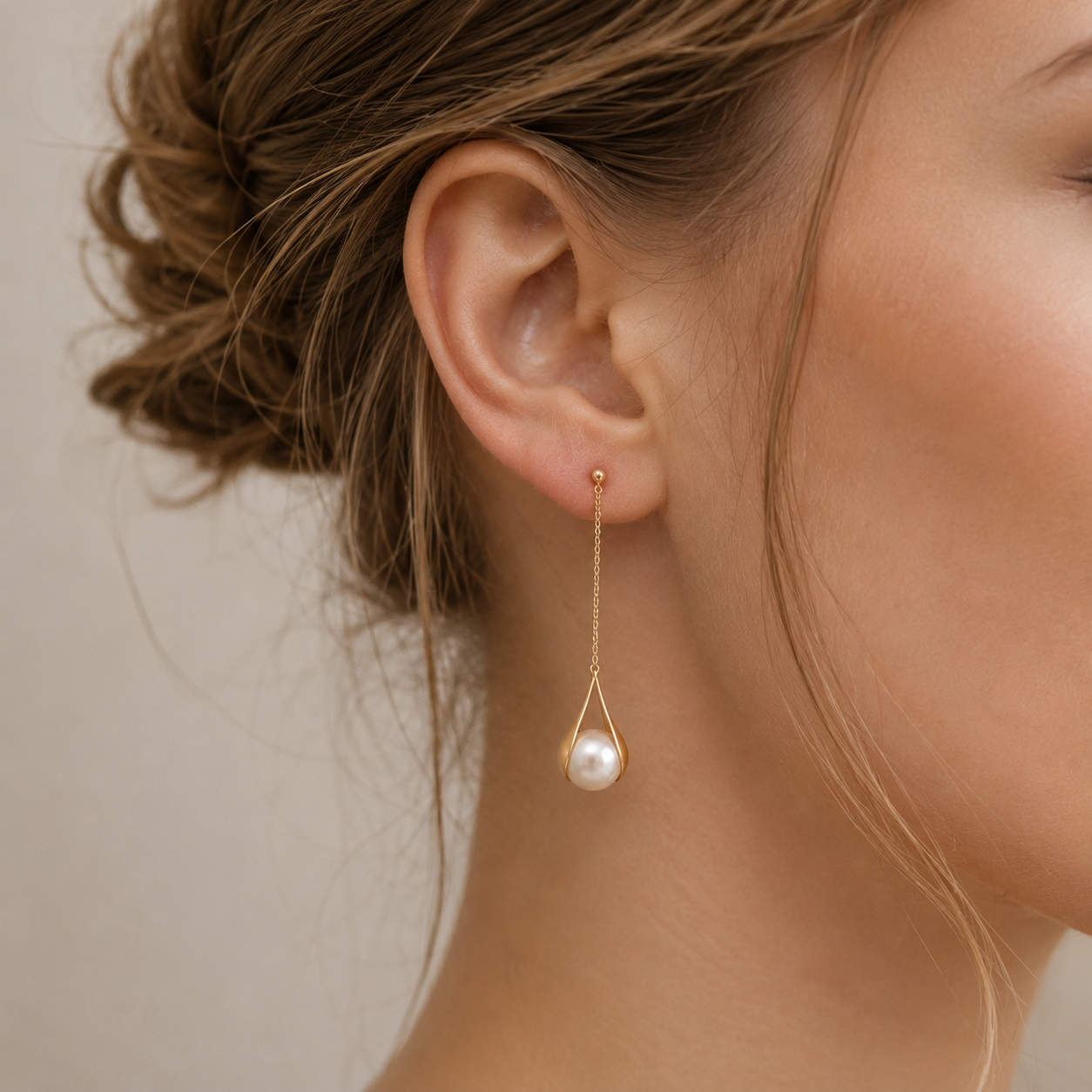 Asa – Pendientes de oro y perlas