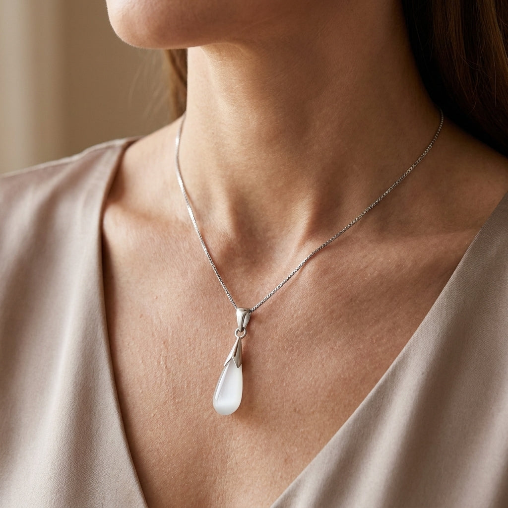 Adele – Colgante elegante de piedra lunar