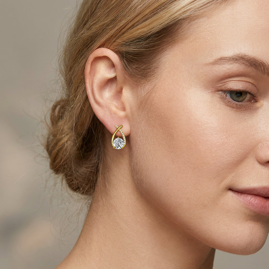 Arielle – Pendientes de oro de 18K