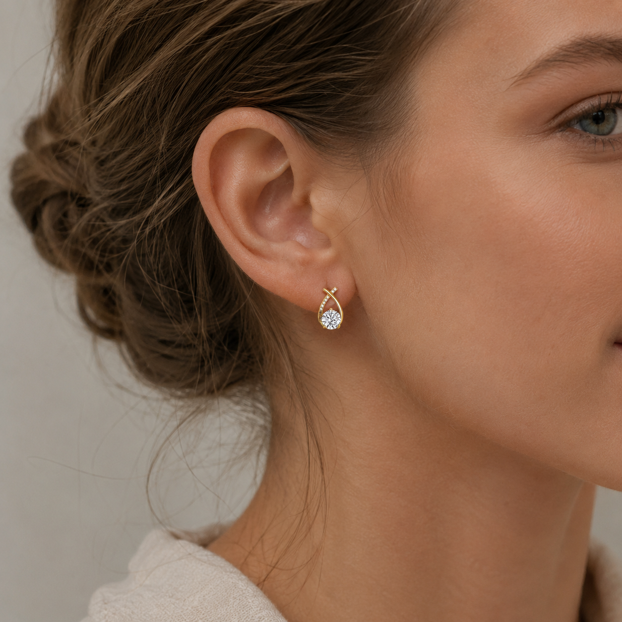 Arielle – Pendientes de oro de 18K
