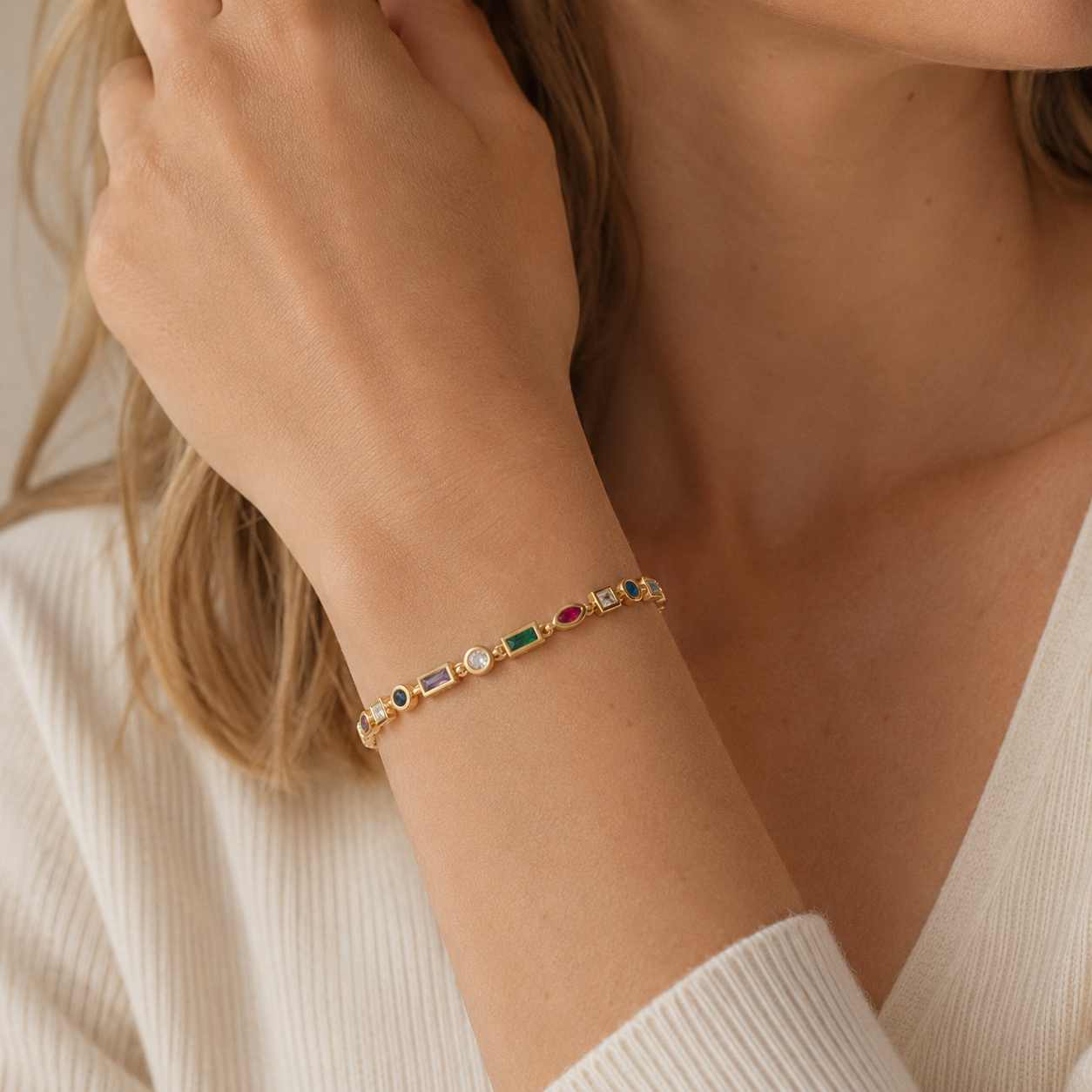 Nozomi – Pulsera colorida de cristales