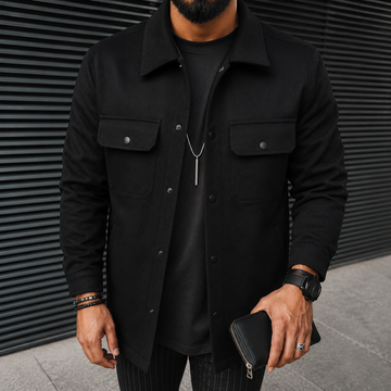 Finn - Sobrecamisa casual para hombre con botones