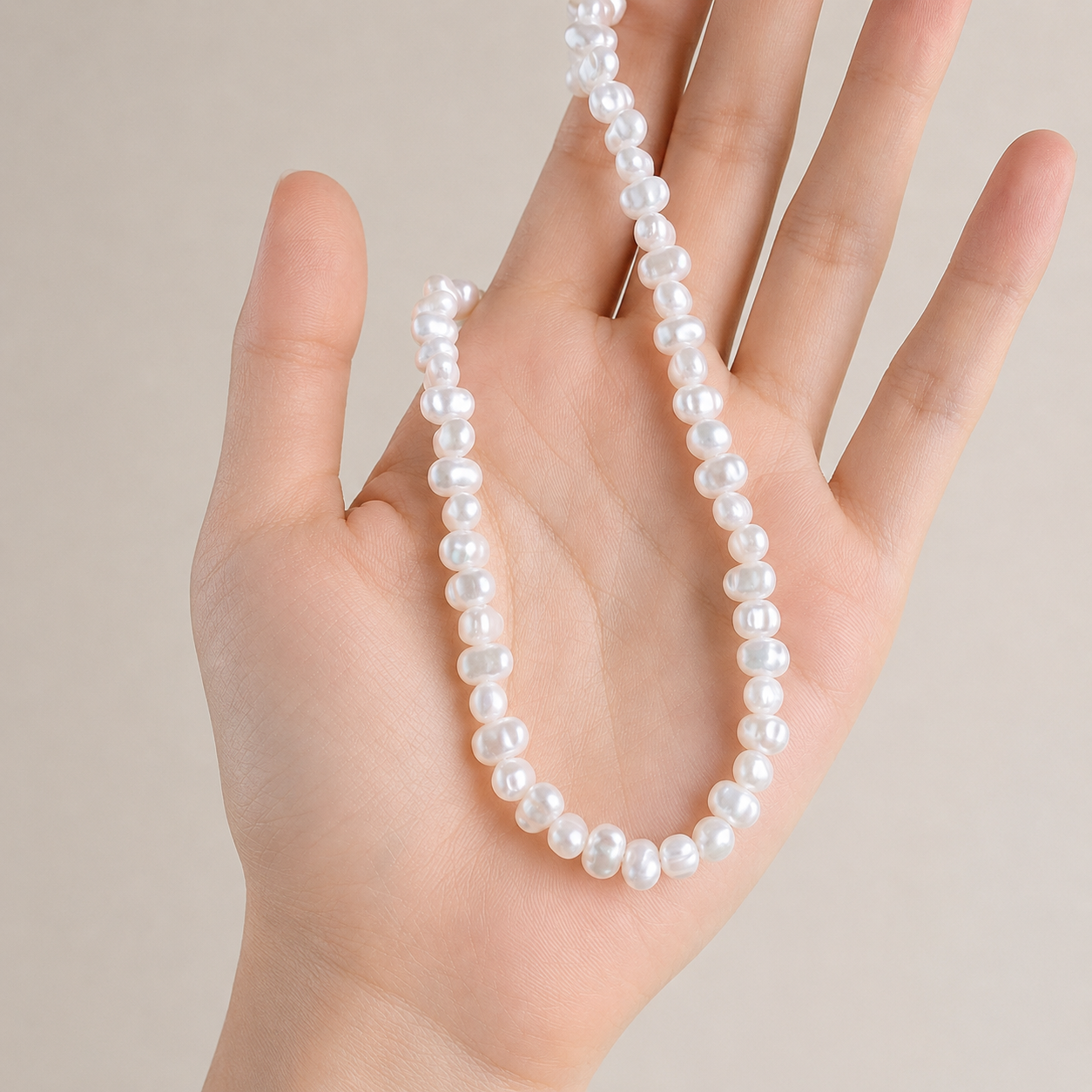 Stella - collar de perlas en racimo