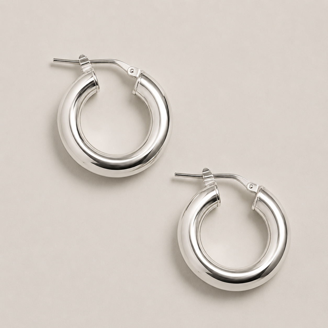 Leila - pequeños aros de plata