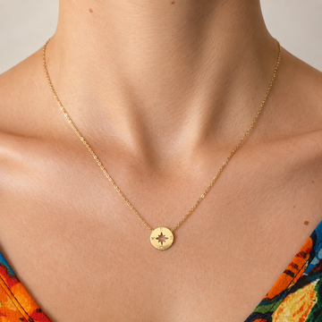 Runder Kompass - Collar de encanto