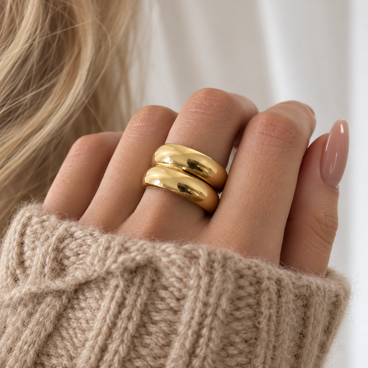 Solene – Anillo ancho para el dedo índice