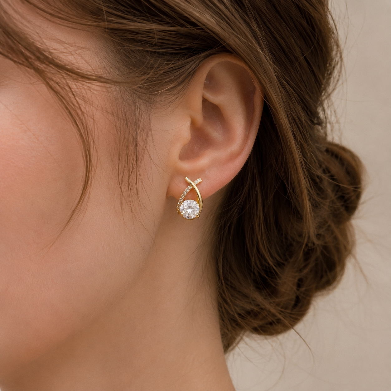 Arielle – Pendientes de Oro de 18 quilates