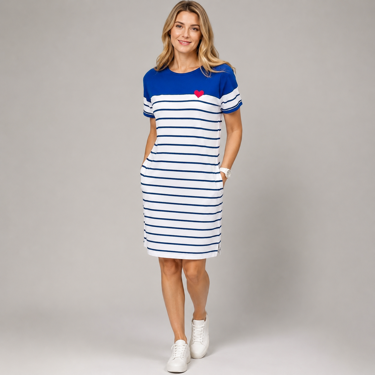 Nora - Vestido a Rayas Estiloso