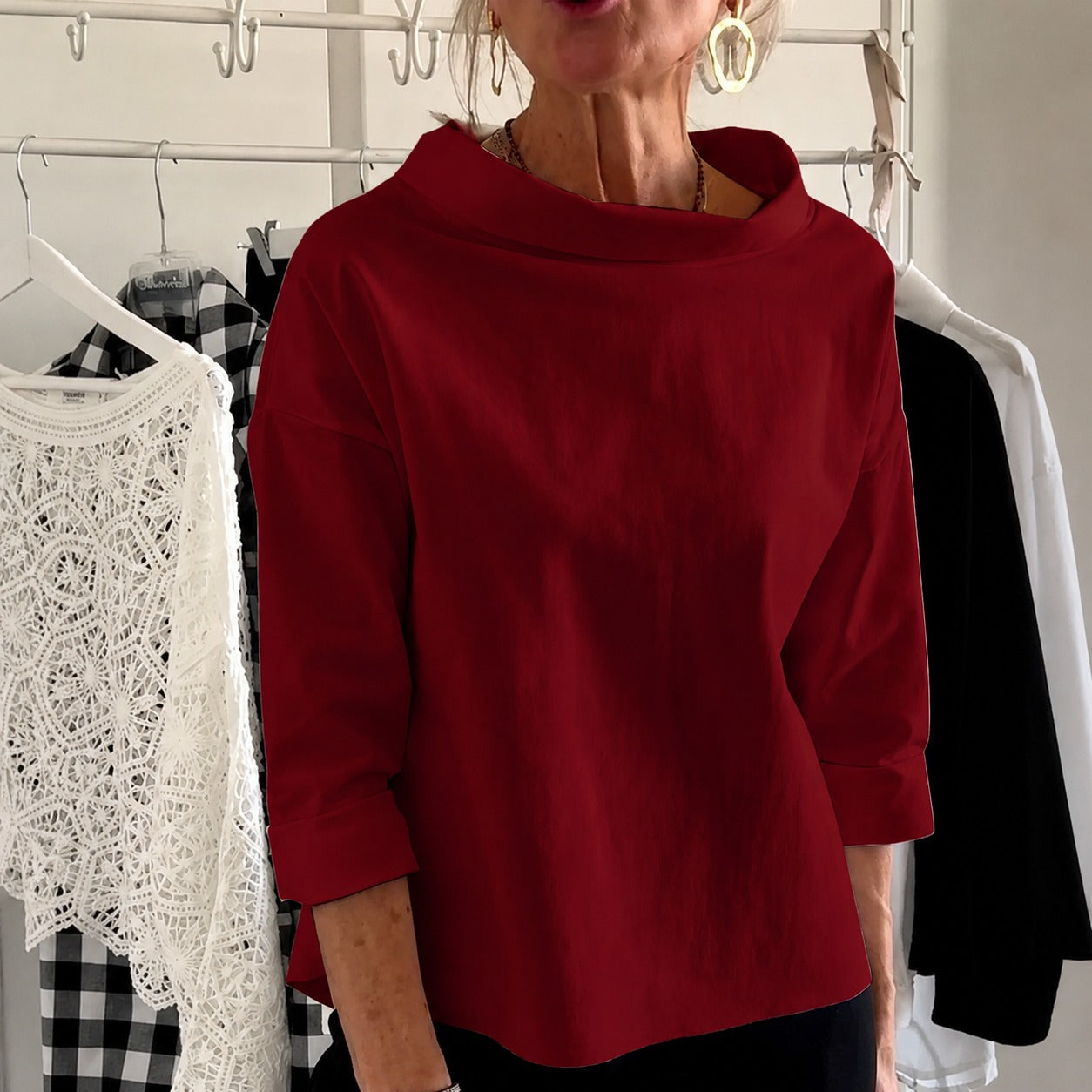 Sofia - Top elegante y holgado para mujeres