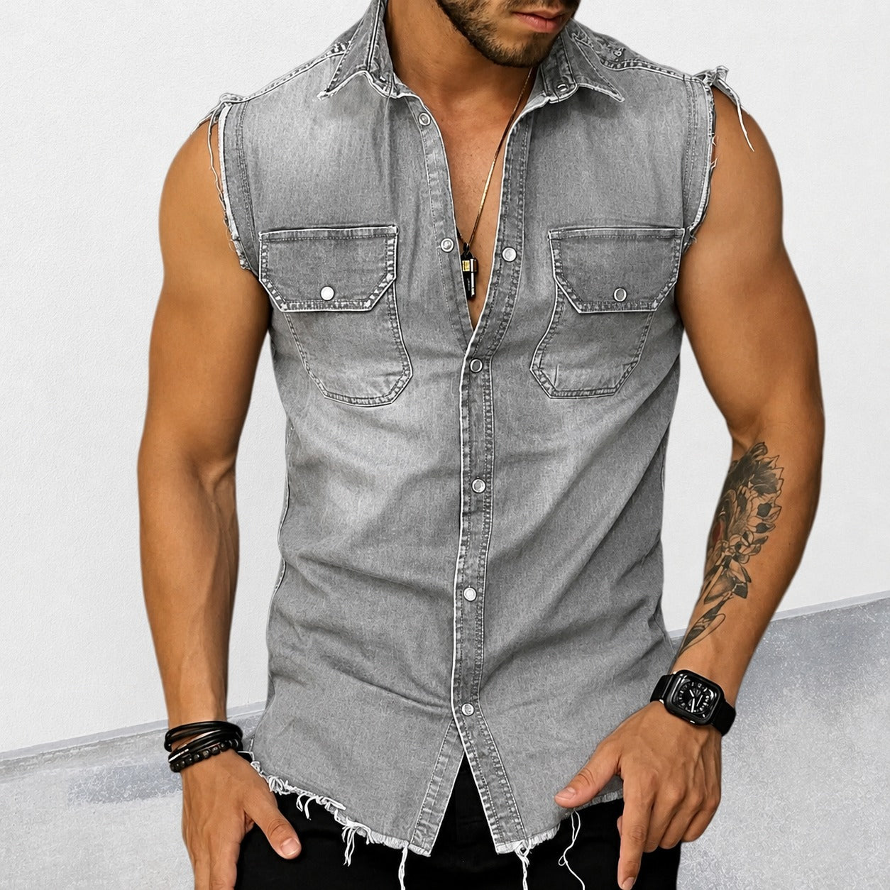 Ollie - Camisa Clásica Lavada sin Mangas