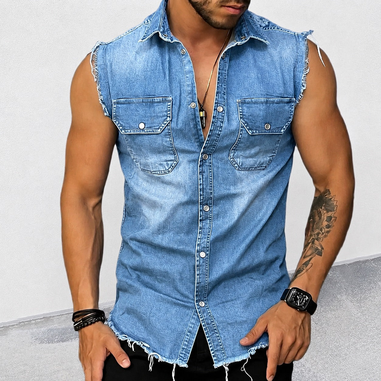 Ollie - Camisa Clásica Lavada sin Mangas