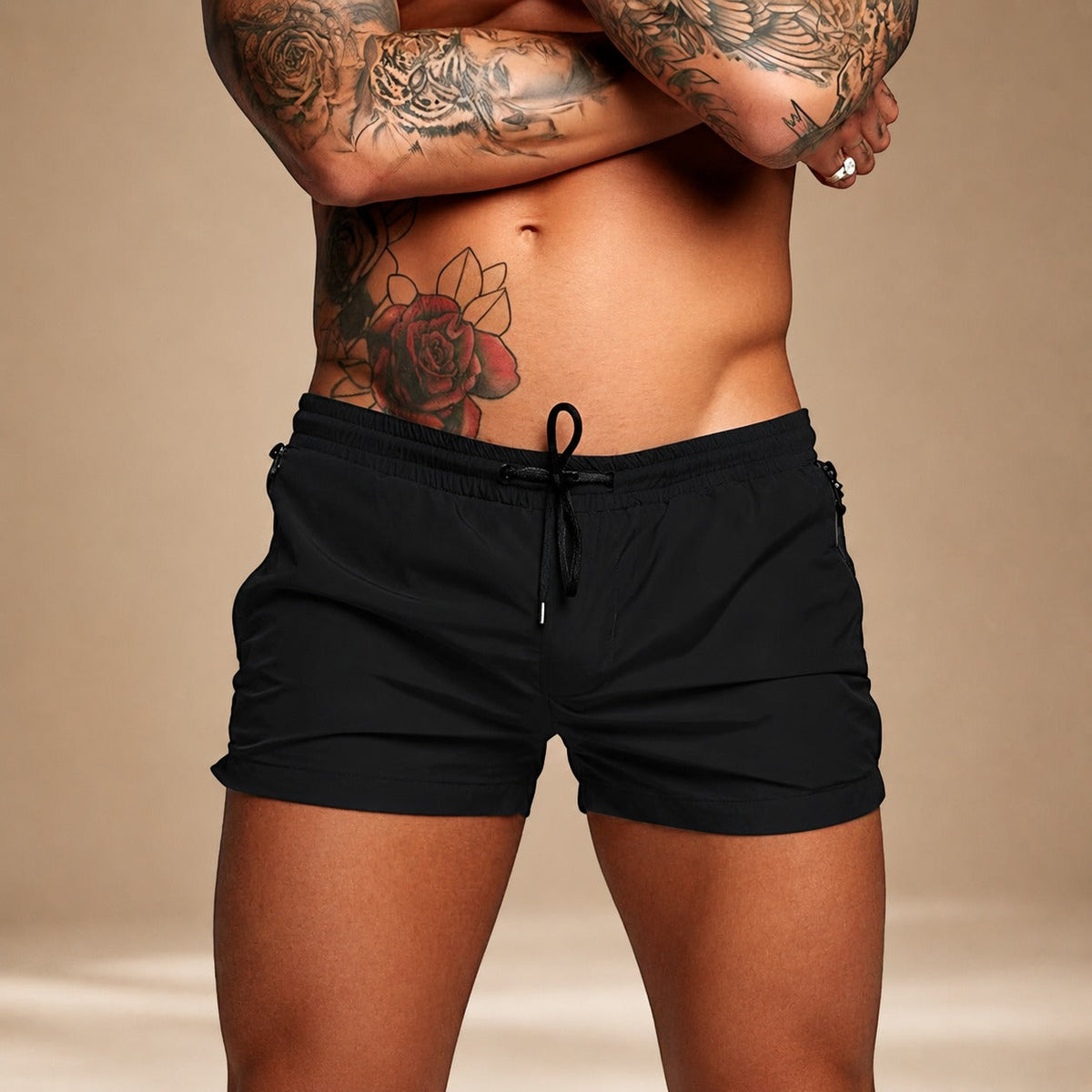 Galvan - Short Casual de Ajuste Delgado