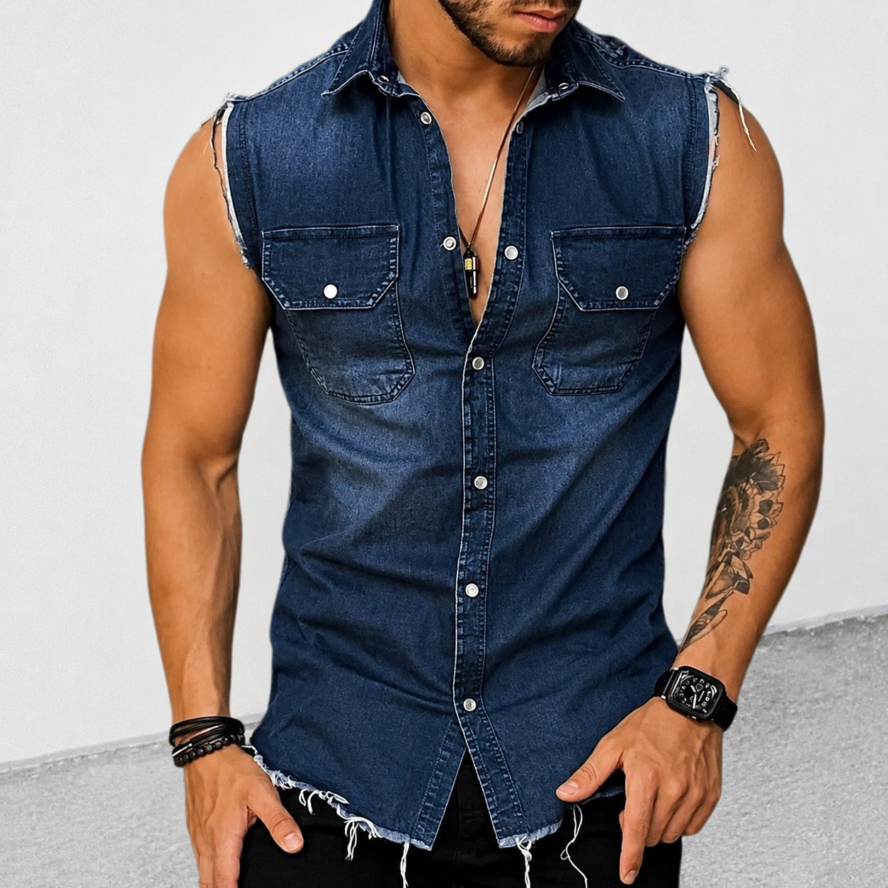 Ollie - Camisa Clásica Lavada sin Mangas