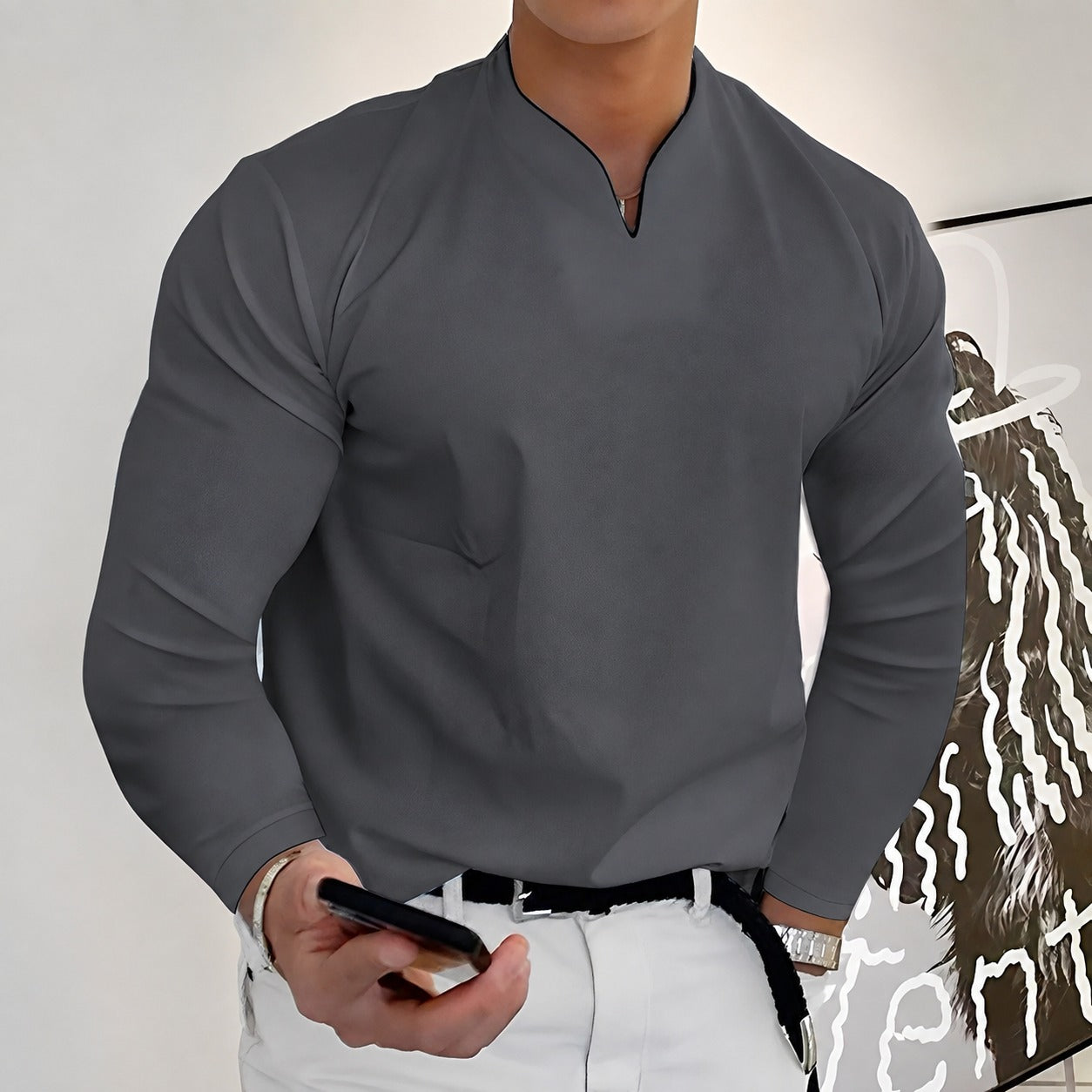 Corentin - Camisa elegante de manga larga para hombres