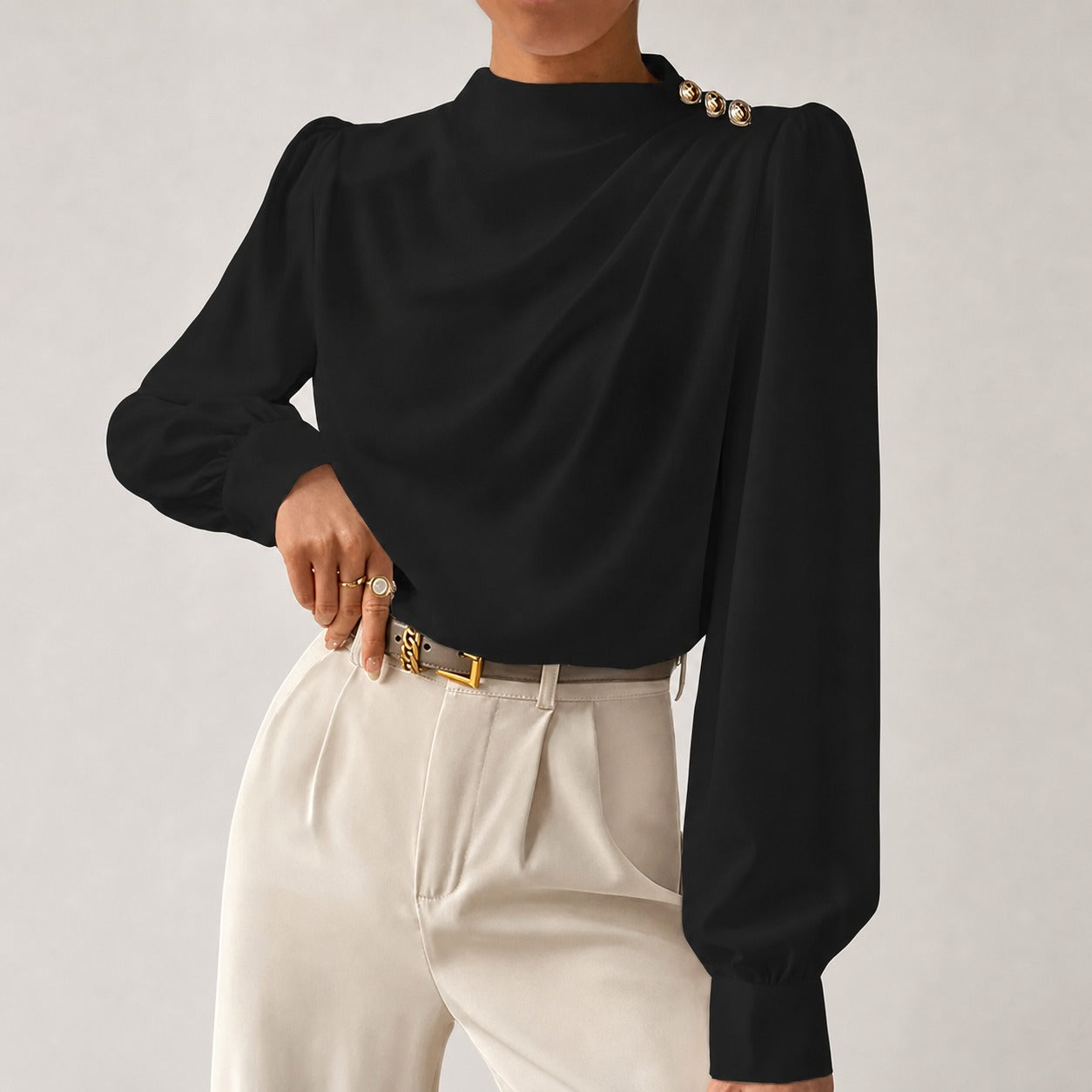 Susan - Blusa Elegante de Corte Relajado