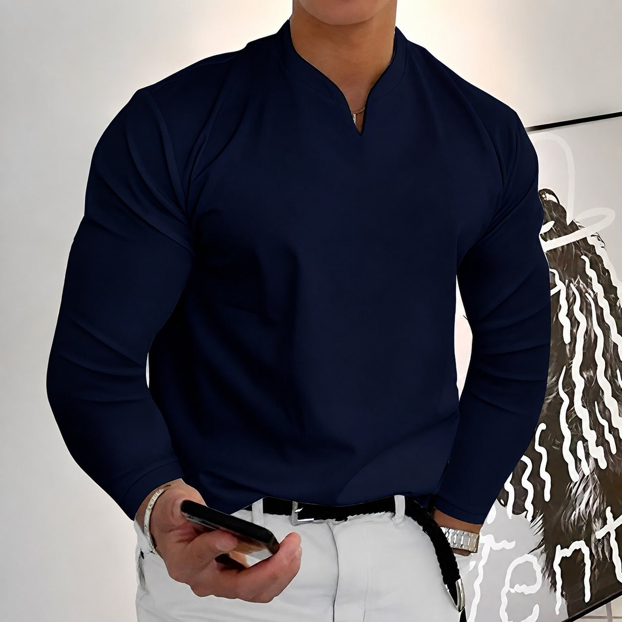 Corentin - Camisa elegante de manga larga para hombres