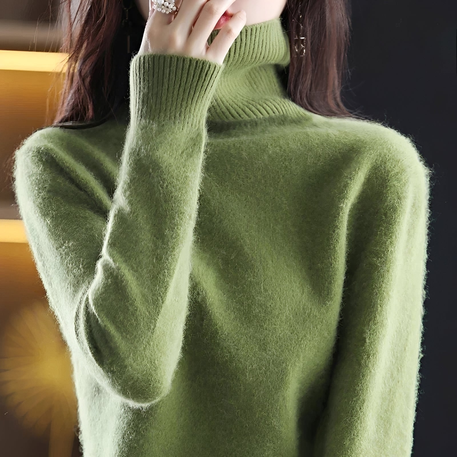 Letizia - Suéter elegante de cuello alto