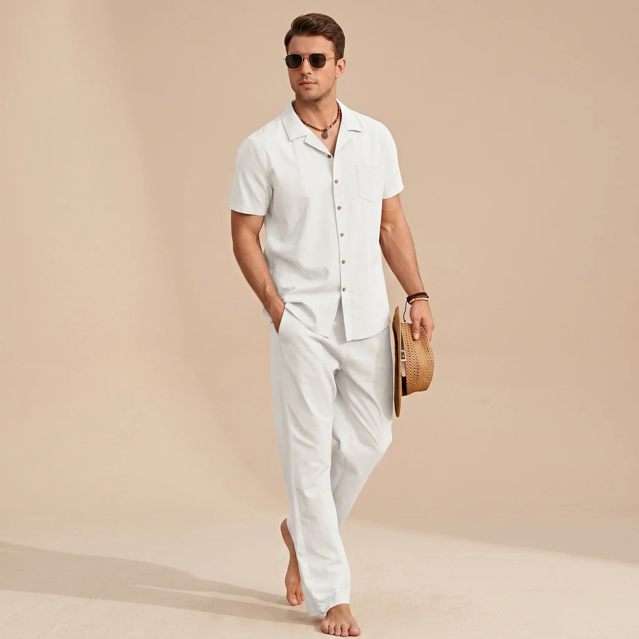 Hampton - Conjunto de Camisa Relajada y Cómoda