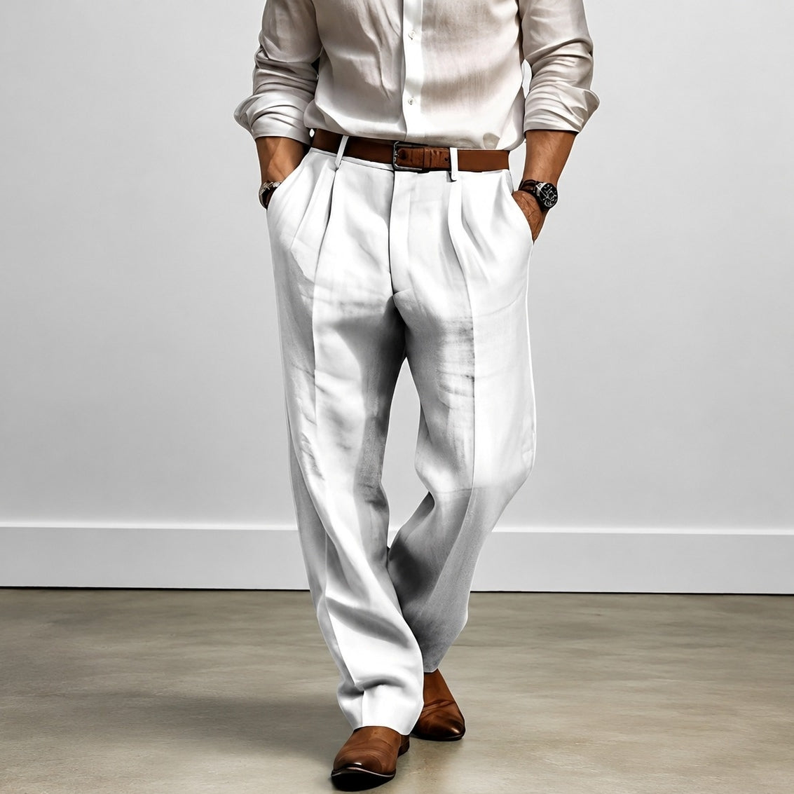 Aaden - Pantalones casuales de corte holgado para hombres