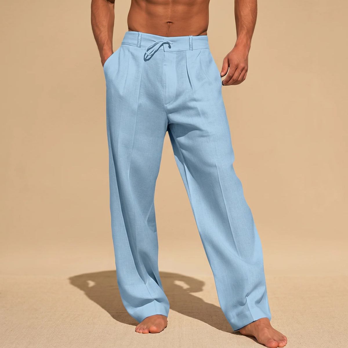 Alfie - Pantalones Cómodos de Pierna Recta