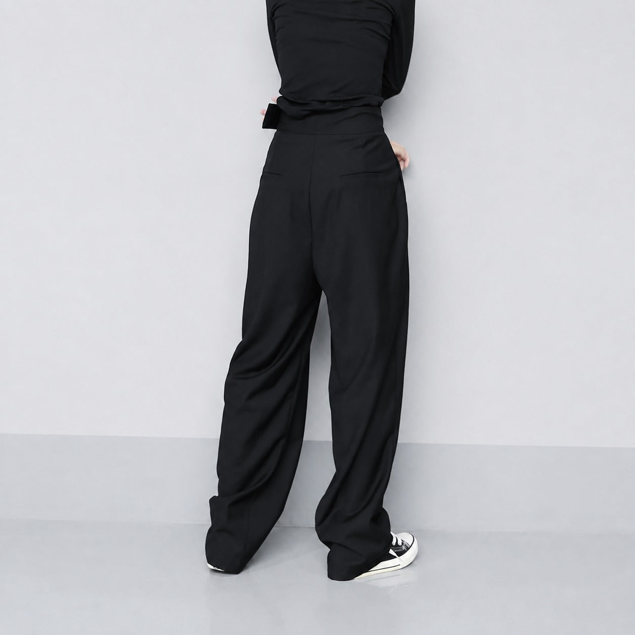 Marisa - Pantalones anchos con cierre de velcro