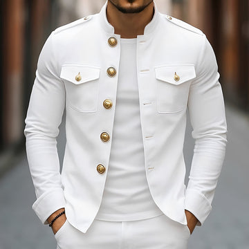 Leighton - Chaqueta Clásica Casual con Botones