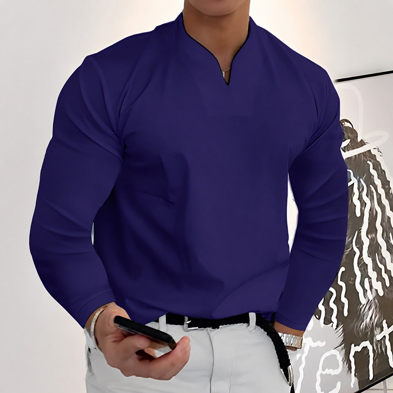 Corentin - Camisa elegante de manga larga para hombres