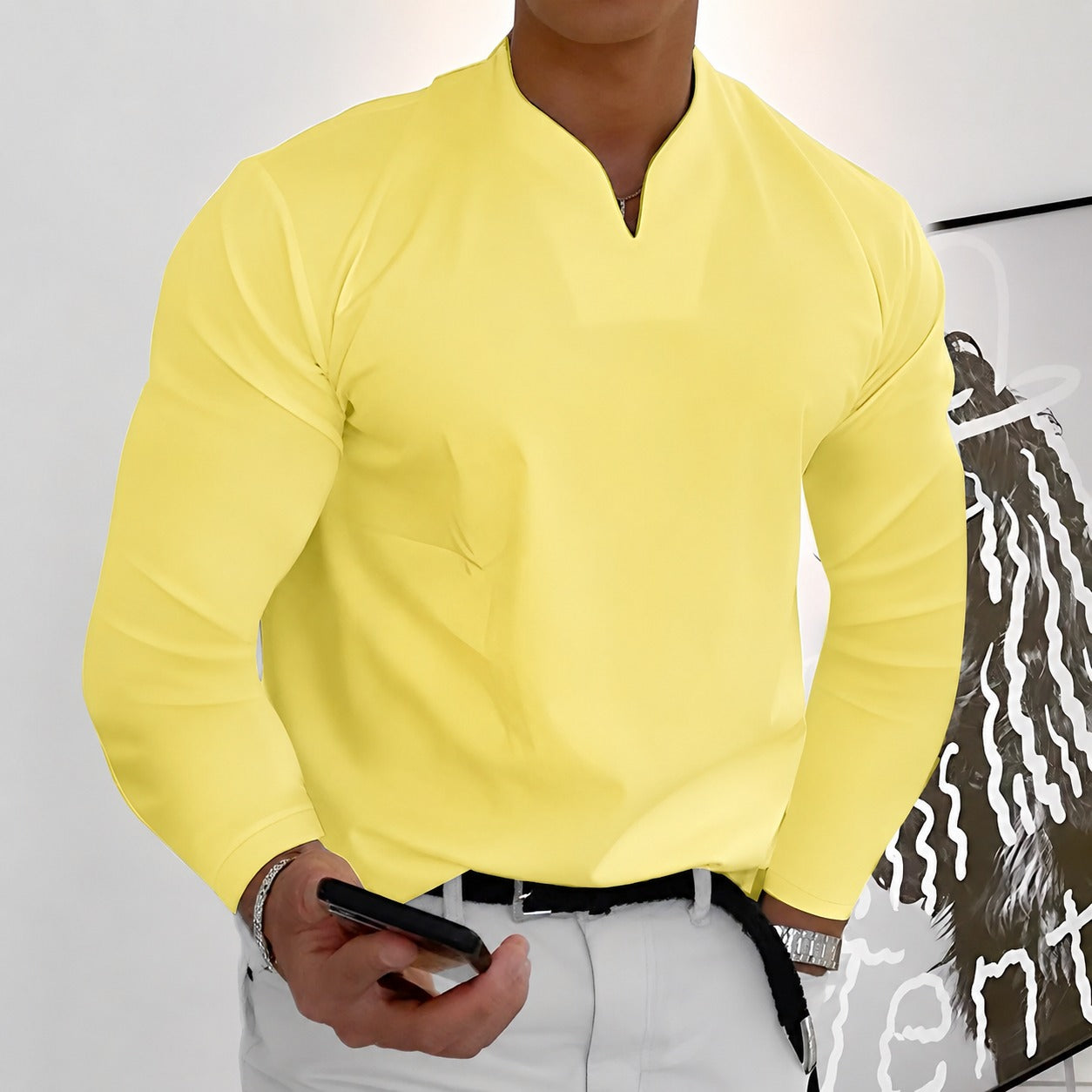 Corentin - Camisa elegante de manga larga para hombres