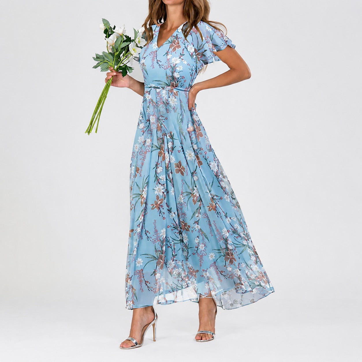 Lea - Un vestido midi con estampado floral para cualquier ocasión