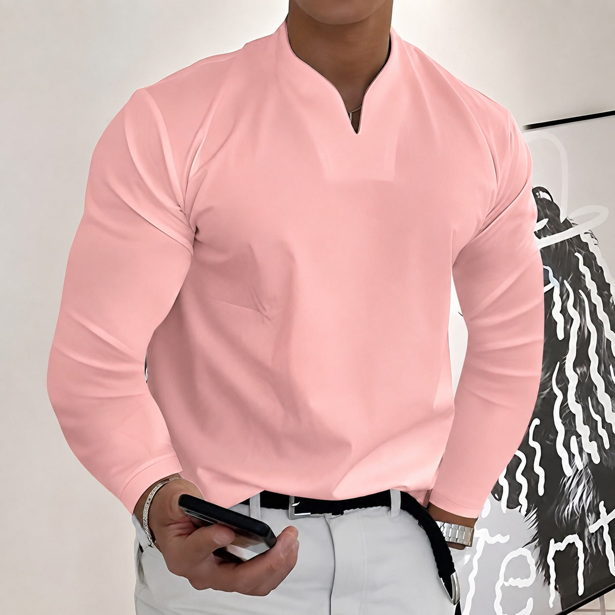Corentin - Camisa elegante de manga larga para hombres