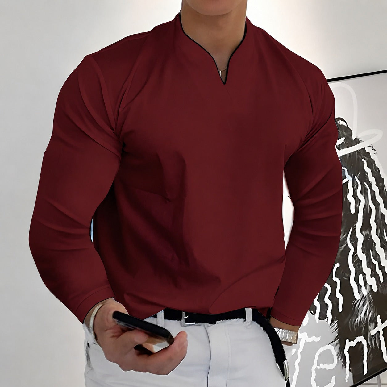 Corentin - Camisa elegante de manga larga para hombres