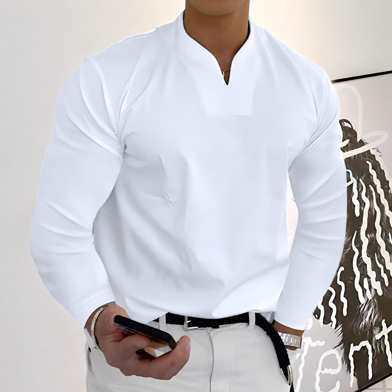 Corentin - Camisa elegante de manga larga para hombres