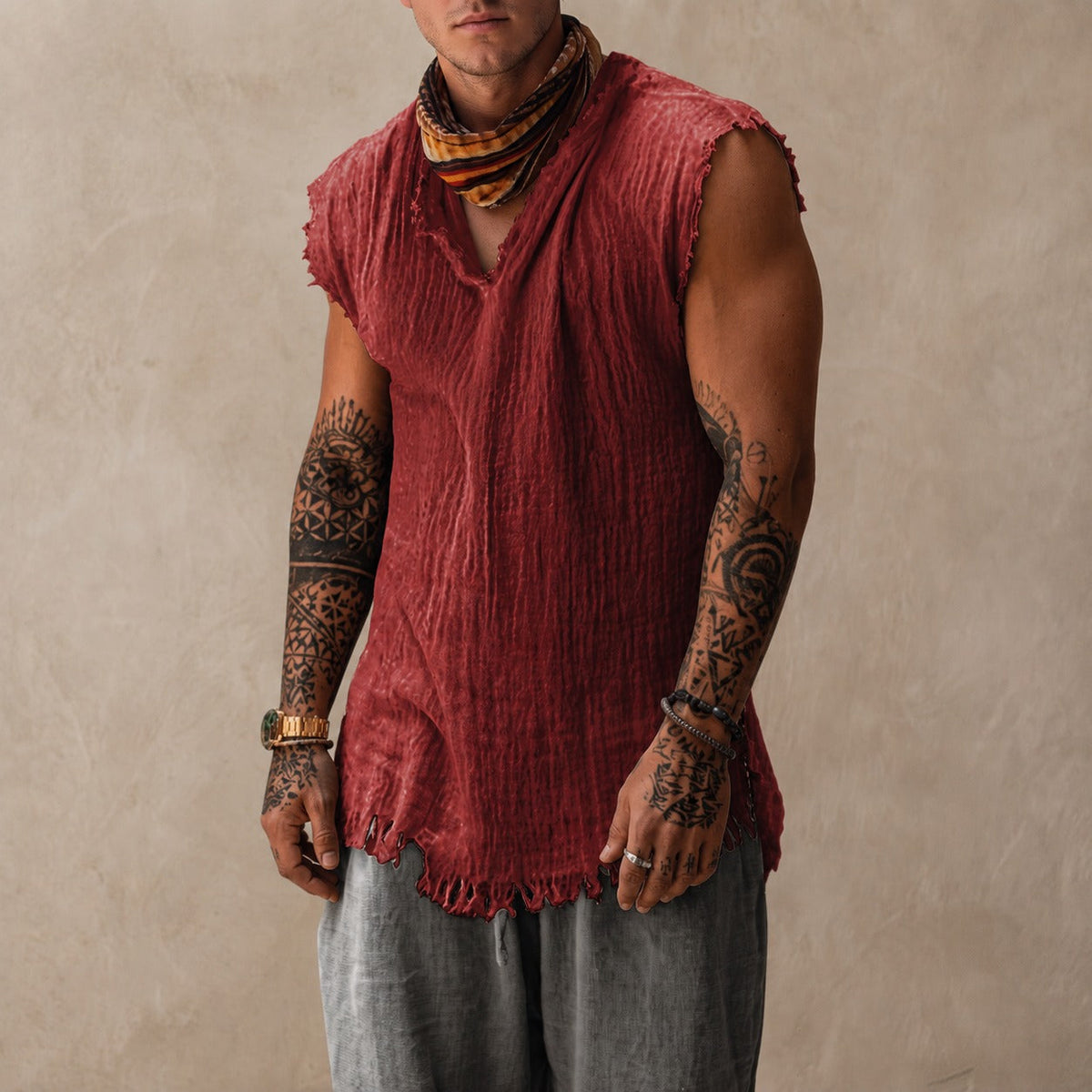 Brodie - Top Sin Mangas de Ajuste Suelto y Elegante