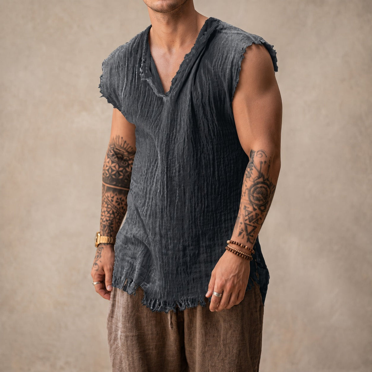 Brodie - Top Sin Mangas de Ajuste Suelto y Elegante