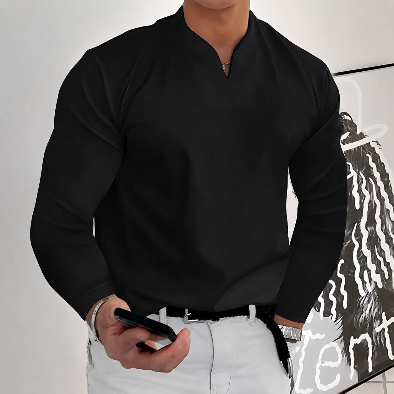 Corentin - Camisa elegante de manga larga para hombres