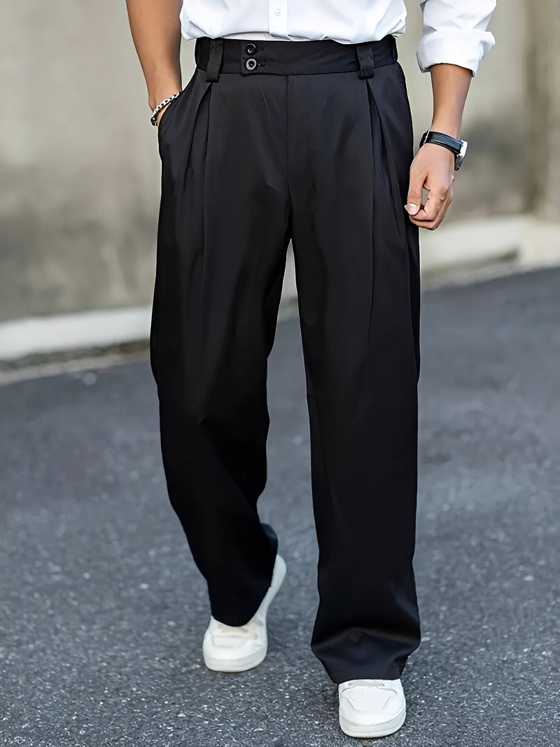 Barnes - Pantalones Estilizados de Pierna Ancha