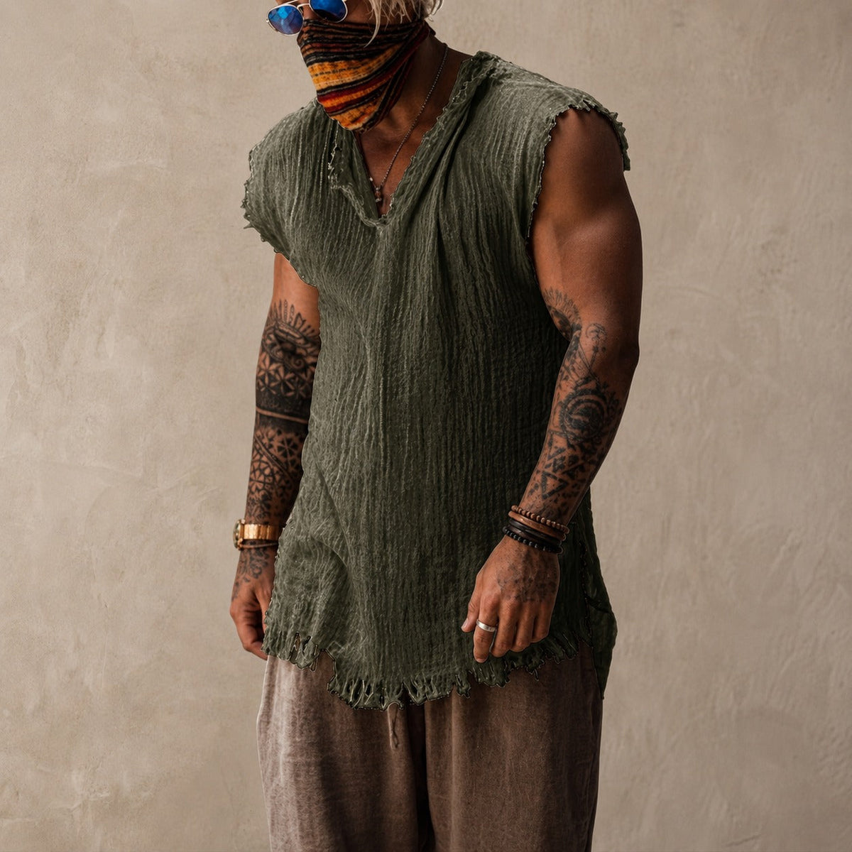 Brodie - Top Sin Mangas de Ajuste Suelto y Elegante