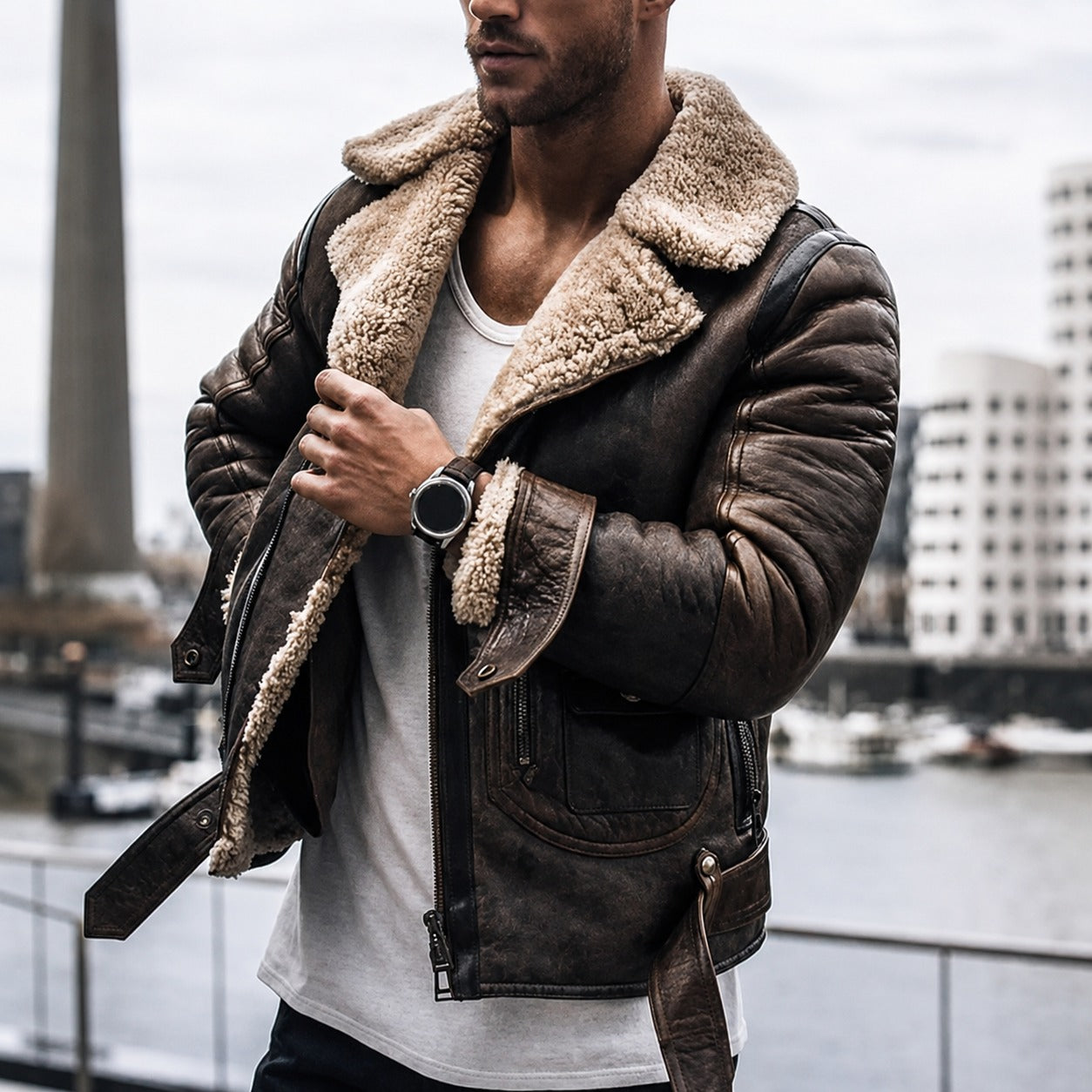 Dominic - Chaqueta de invierno cálida para hombres