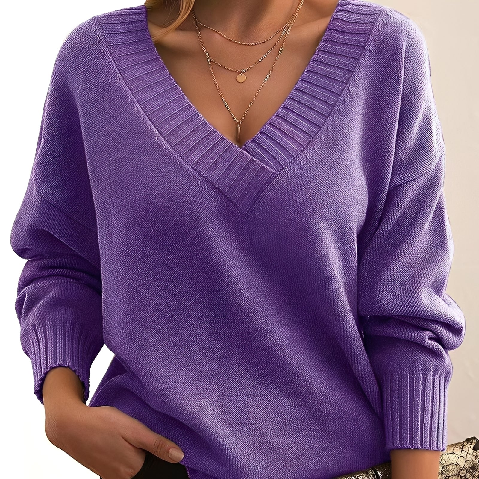 Mollie - Suéter ligero y holgado para mujeres