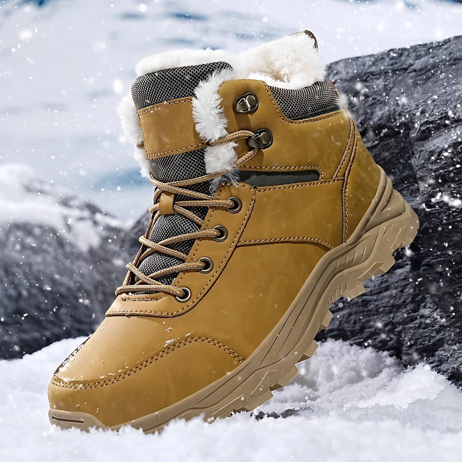 Franklin - Botas de invierno para hombres, cálidas para exteriores
