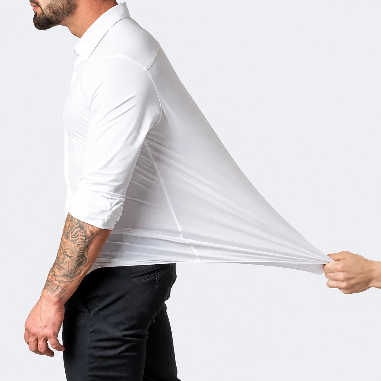 Hugo - Camisa cómoda de hombre de tela elástica