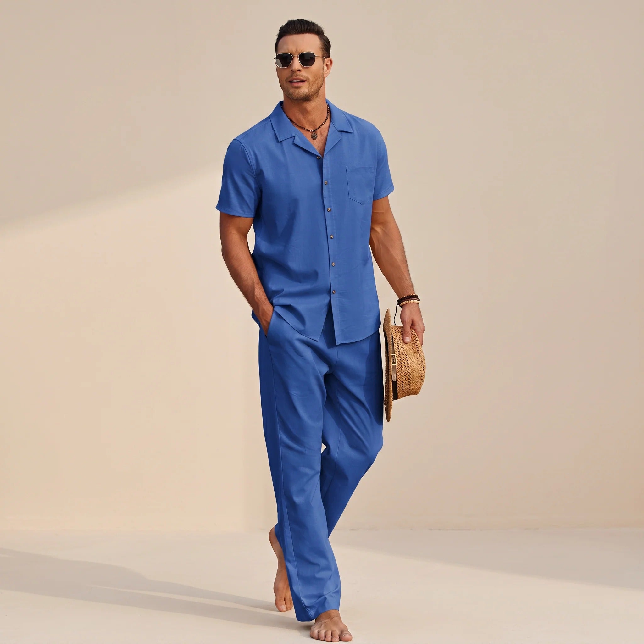 Hampton - Conjunto de Camisa Relajada y Cómoda