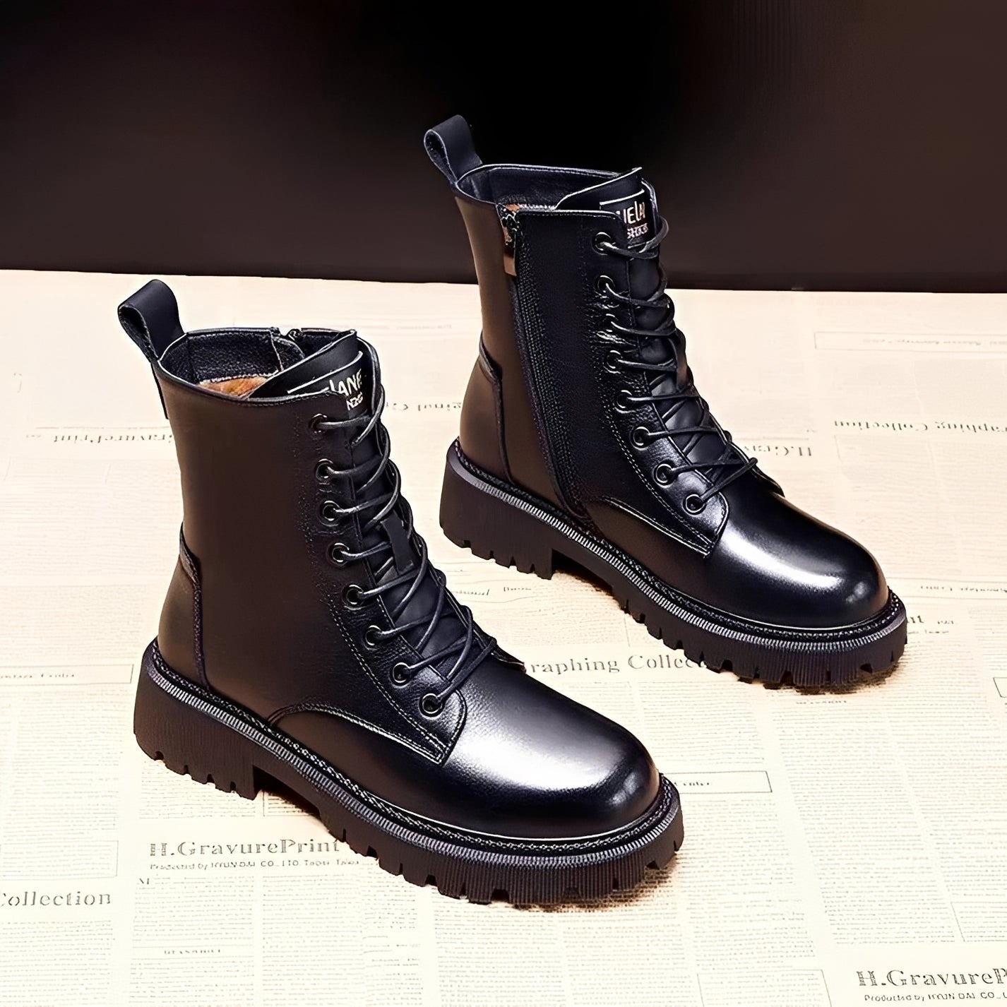Adelpha - Botas negras de invierno para días fríos