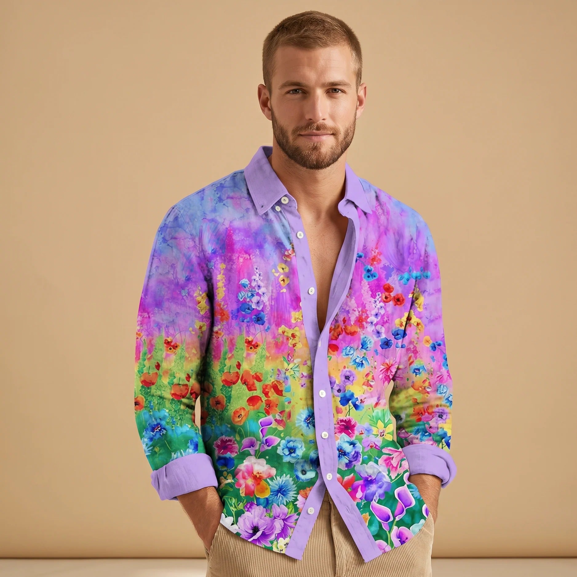 Devon - Camisa Holgada y Colorida