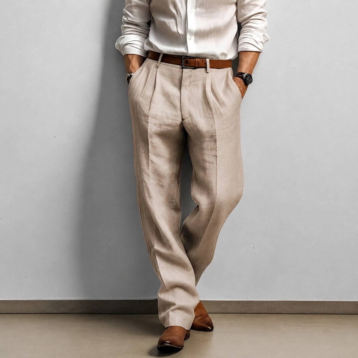 Aaden - Pantalones casuales de corte holgado para hombres