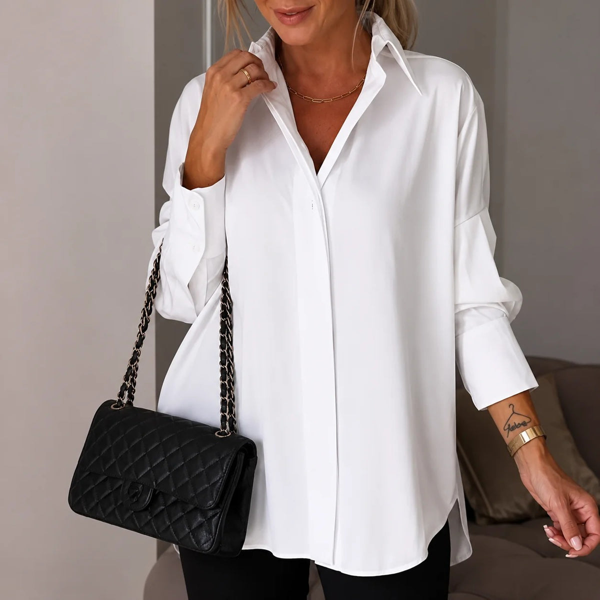 Lauren - Camisa Elegante de Manga Larga