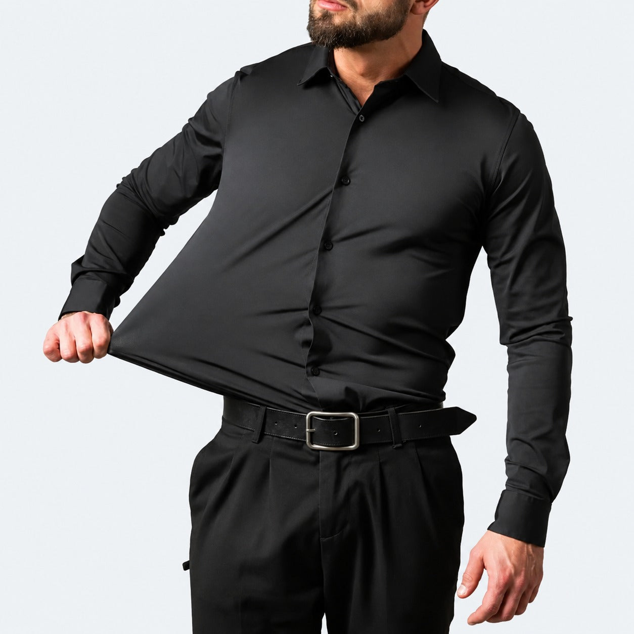Hugo - Camisa cómoda de hombre de tela elástica