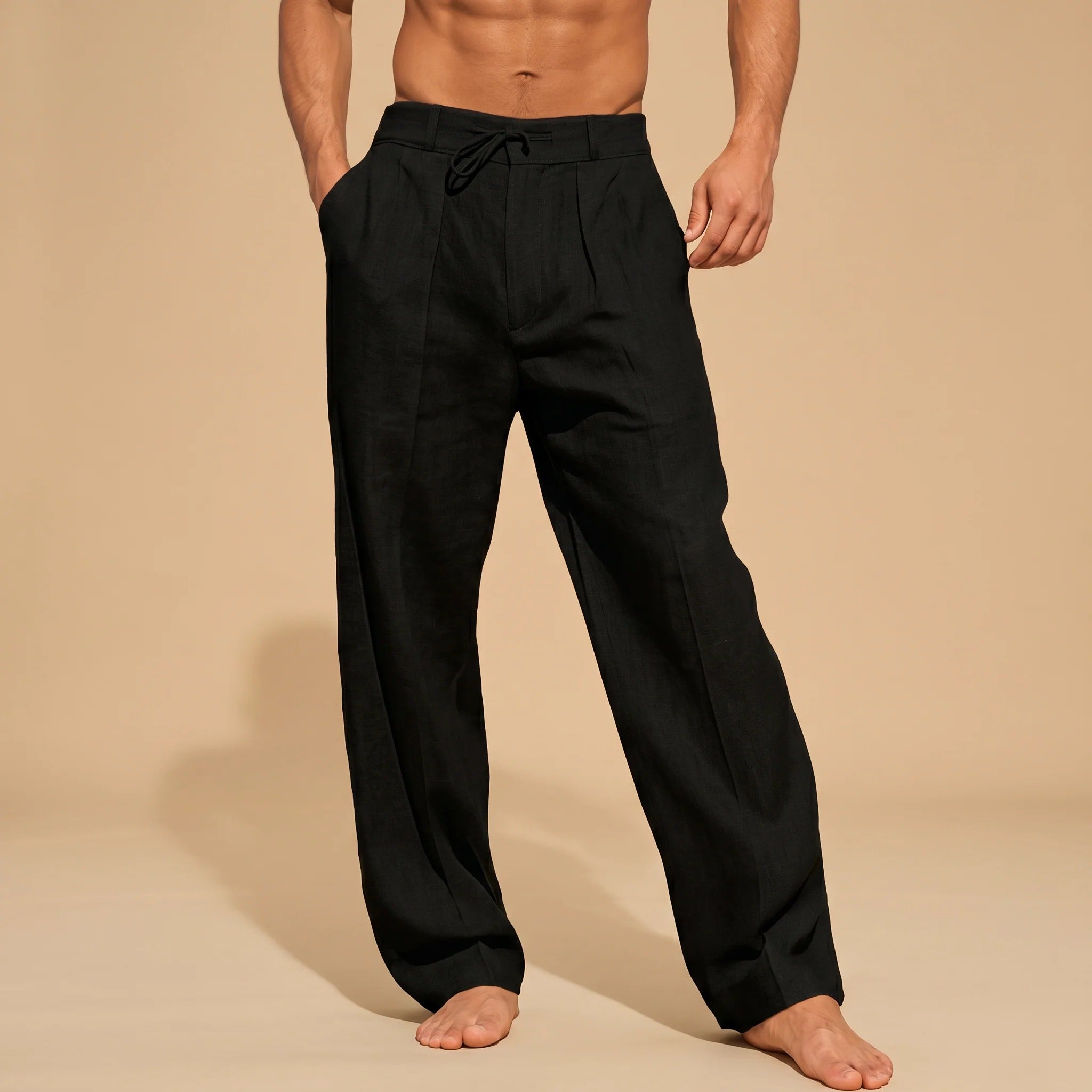 Alfie - Pantalones Cómodos de Pierna Recta