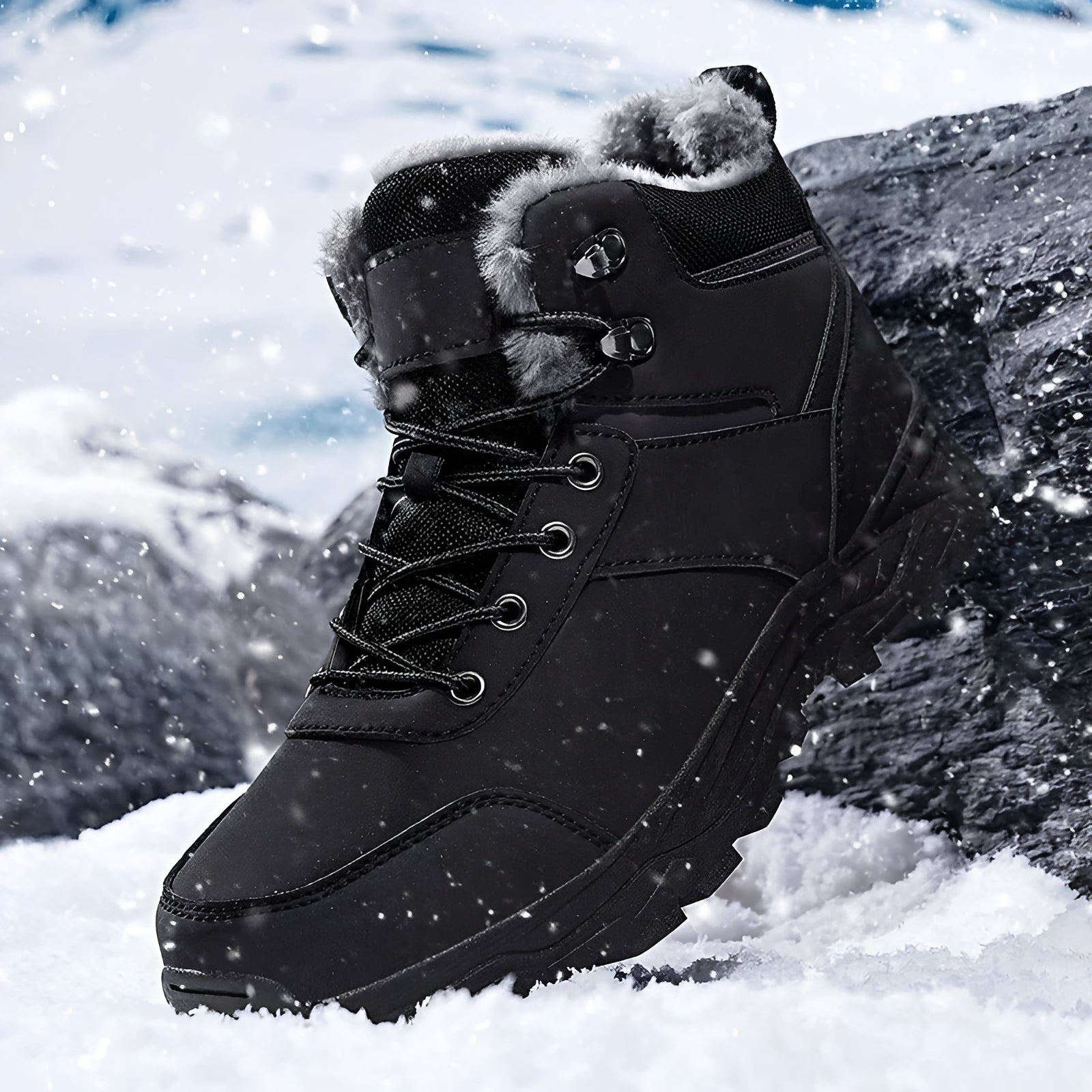 Franklin - Botas de invierno para hombres, cálidas para exteriores