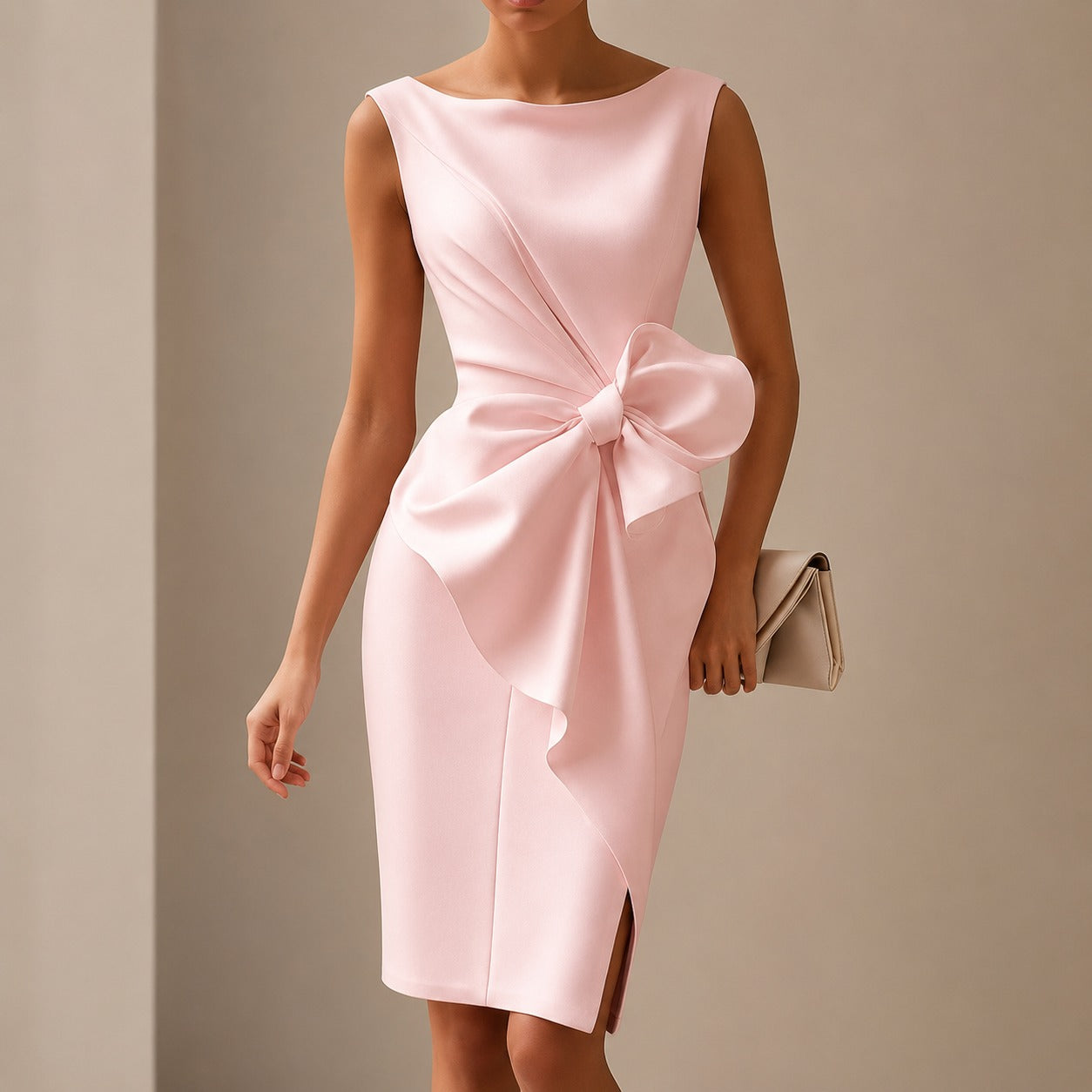 Esmee - Vestido Mini Elegante con Lazo